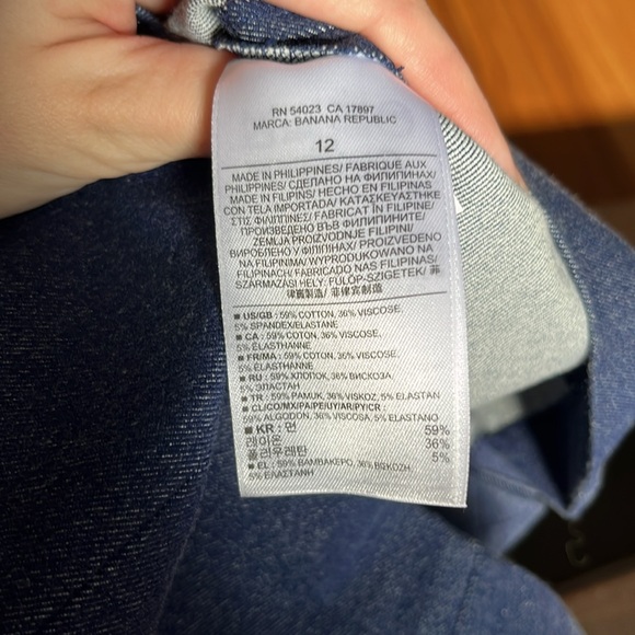 Banana Republic Denim Dress Size 12 - Picture 3 of 3